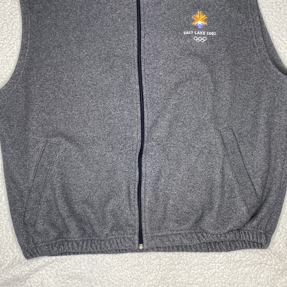 2002 Salt Lake City Winter Olympics Grey Vest: Size XXL - Picture 5 of 9